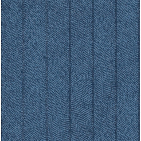 CASA MIA Jungle Stripe Blue Paper Non - Pasted Strippable Wallpaper Roll (Cover 56.05 sq. ft.)
