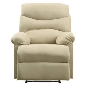 Preston microfiber recliner chair in beige new arrivals