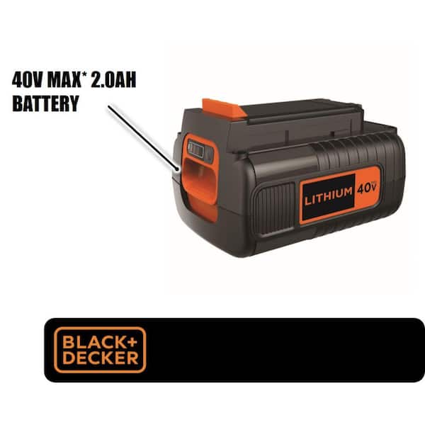 BLACK+DECKER 40V MAX Lithium-Ion 2.0Ah Battery Pack LBX2040 - The