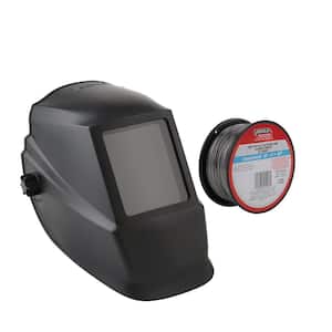 Welding Helmet with No 10 Lens with 0.035 in. Innershield NR211-MP Flux-Core Welding Wire (1 lb. Spool)