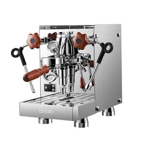 90 Cup Stainless Steel E61 Brewing Head Espresso Machine with 15 Bar Pressure, Programmable and Dual Boiler System