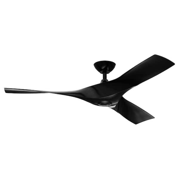 matrix decor 52 in. Indoor Black Ceiling Fan with Remote and DC Motor Included, Six speeds for Bedroom or Living Room