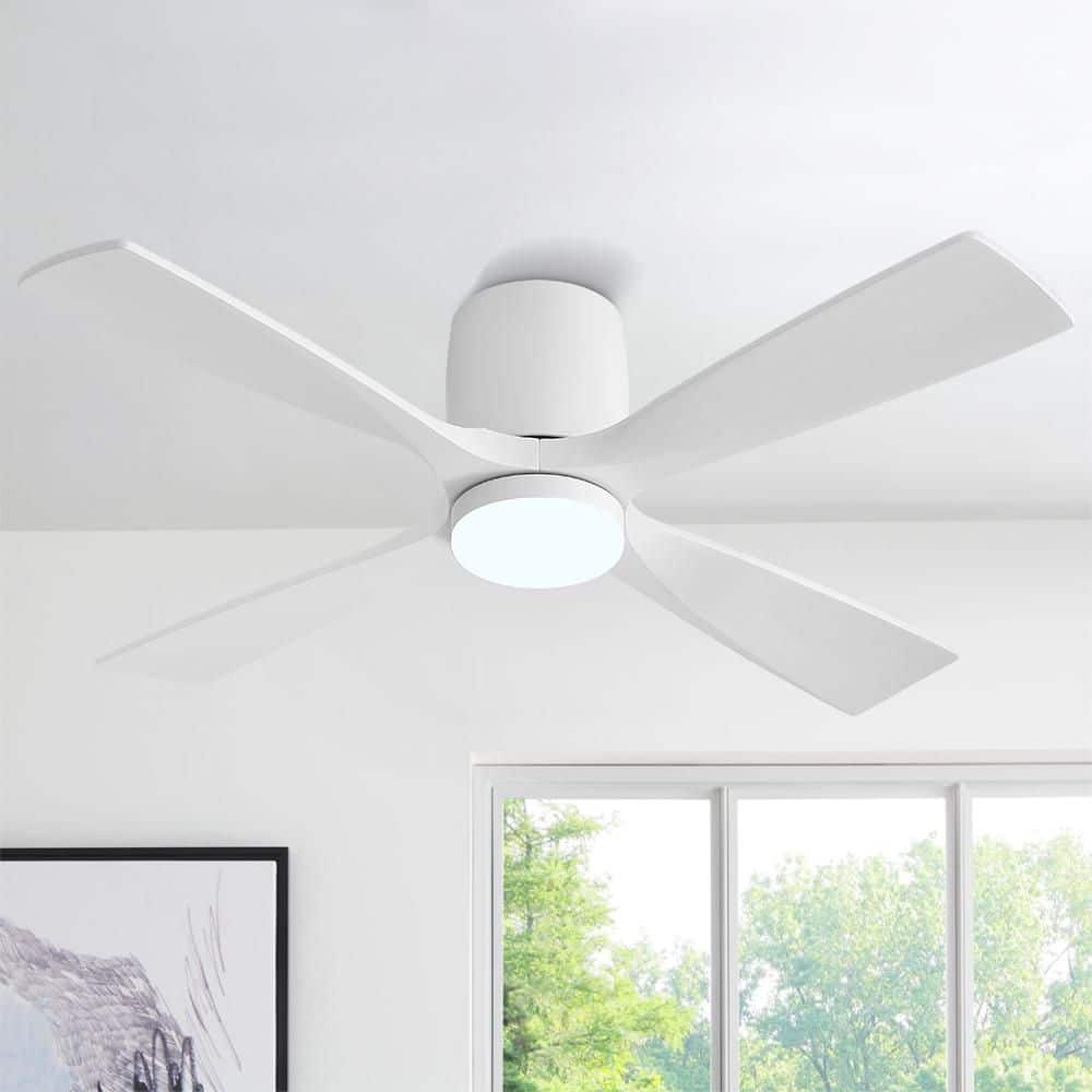 MLiAN 48 in. 4 Solid Wood Blades Indoor Ceiling Fan with