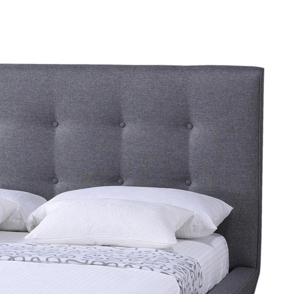 Baxton Studio Jonesy Gray Queen Upholstered Bed 28862 6704 HD