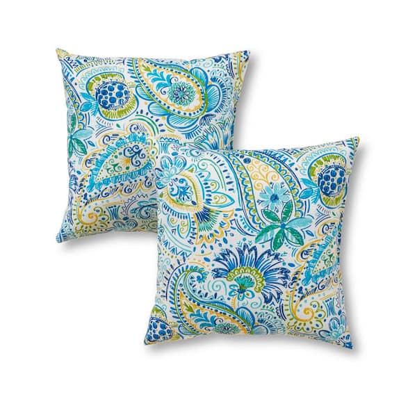 Greendale Home Fashions Baltic Paisley, Outdoor Accent Pillows