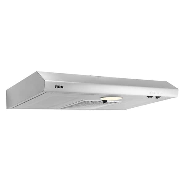 30 in. Century Collection Ductless 160 CFM Under Cabinet Range Hood, Reusable Filter, Light, Stainless Steel