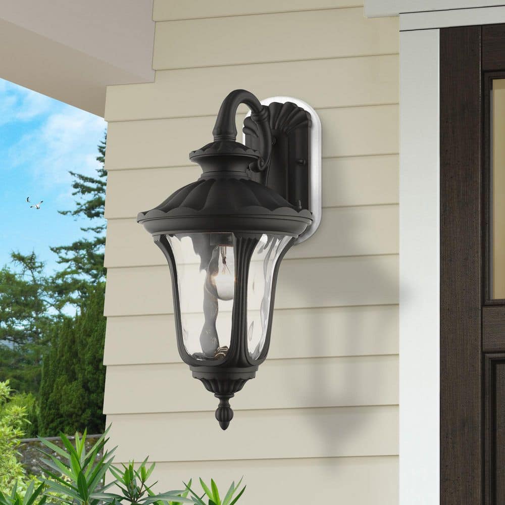 Whitingham 1 Light Textured Black Outdoor Wall Sconce price history on PriceWatchPro