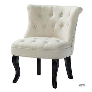 Jane Beige Tufted Accent Chair