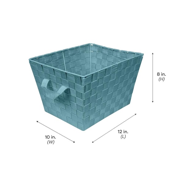 SIMPLIFY 8 in. H x 12 in. W x 10 in. D Green Plastic Cube Storage