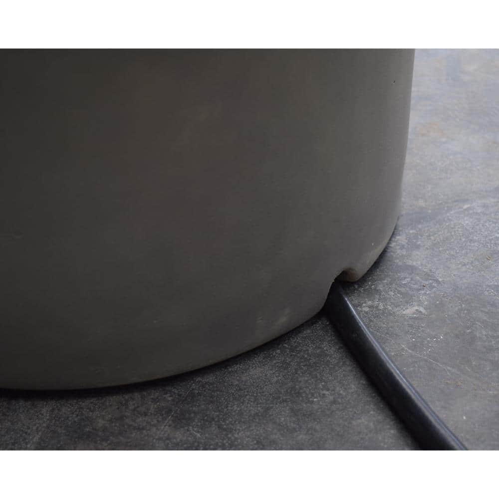 Light Gray Concrete Propane Tank Cover and Side Table