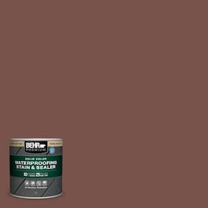 8 oz. #SC-135 Sable Solid Color Waterproofing Exterior Wood Stain and Sealer Sample