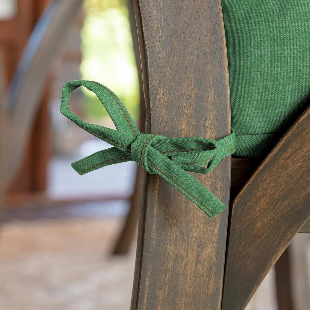 Moss Green Outdoor Polyester Seat Pad Cushion, 17 x 17