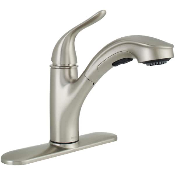 Moen Brecklyn Single-Lever Pull-Out Sprayer Kitchen Faucet Stainless READ 