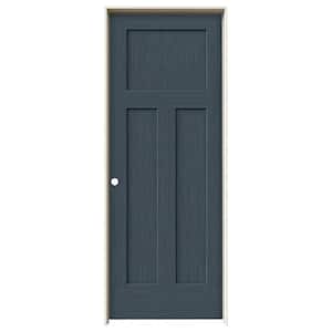 32 in. x 80 in. Craftsman Denim Stain Right-Hand Solid Core Molded Composite MDF Single Prehung Interior Door