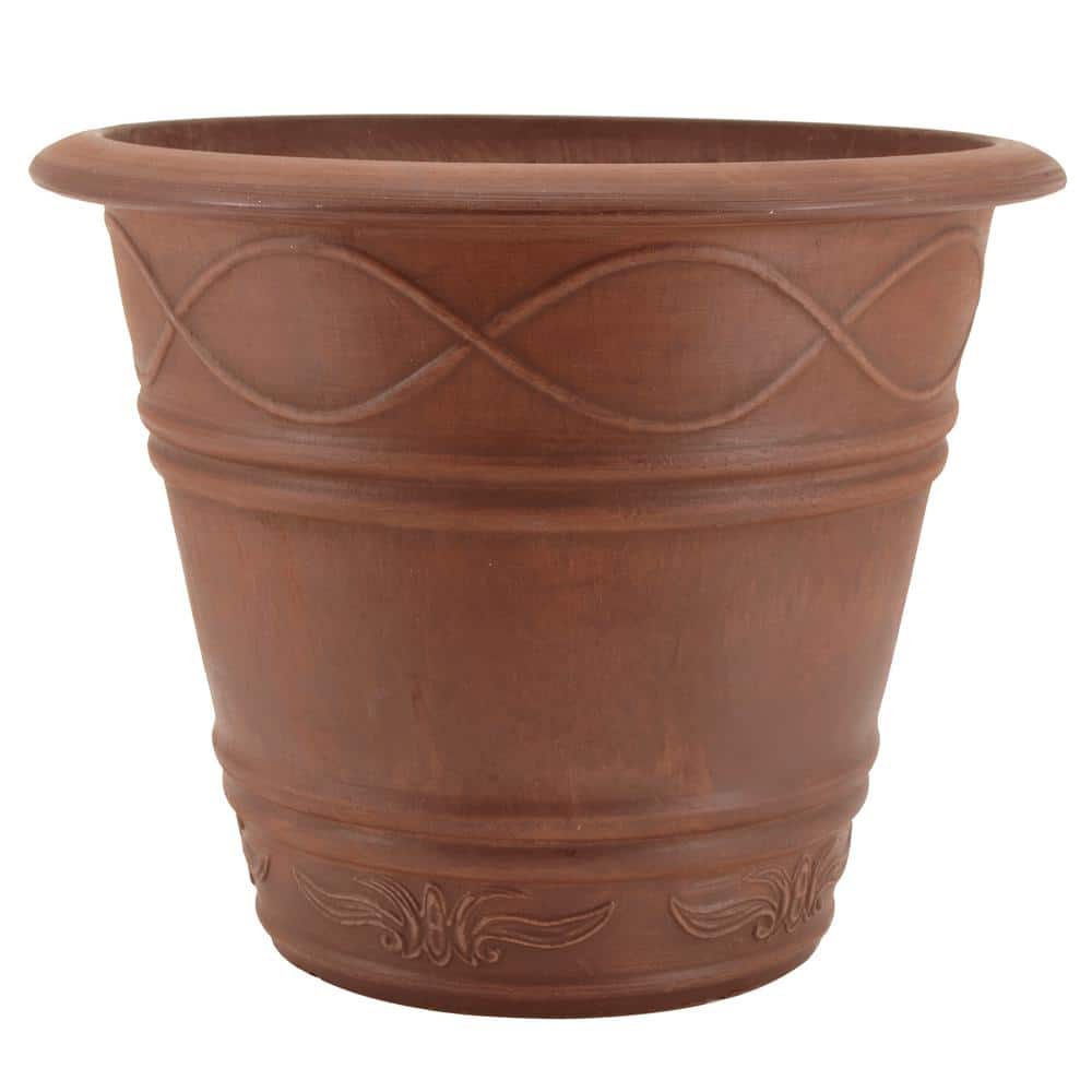 Western Weave 14-1/2 in. x 11 in. Terra Cotta Composite PSW Pot