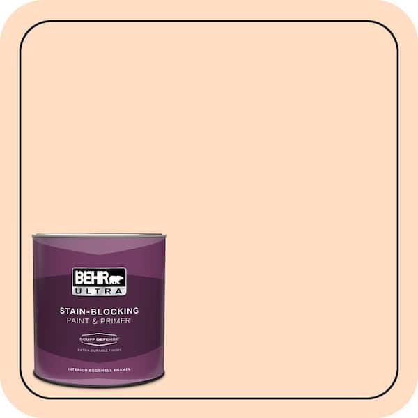 BEHR ULTRA 1 qt. #270A-2 Orange Ice Extra Durable Eggshell Enamel Interior Paint & Primer