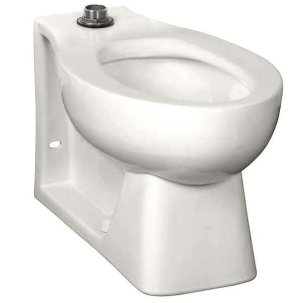 American Standard Neolo Flushometer 1.6 GPF Elongated Back Spud Toilet Bowl Only in White