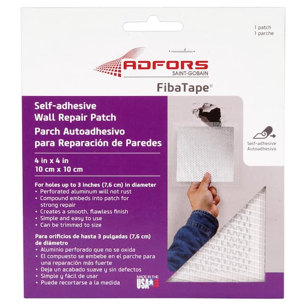 FibaTape Drywall Repair Patch 4-in x 4-in Drywall Repair Patch FibaTape Drywall Repair Patch 4-in x 4-in Drywall Repair Patch
