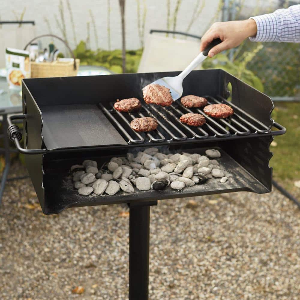 Heavy Duty Black Steel Outdoor Charcoal BBQ Grill