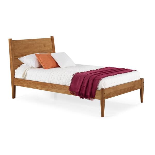 Camaflexi Mid Century Castanho Twin, Bed Frame For Twin Size Mattress