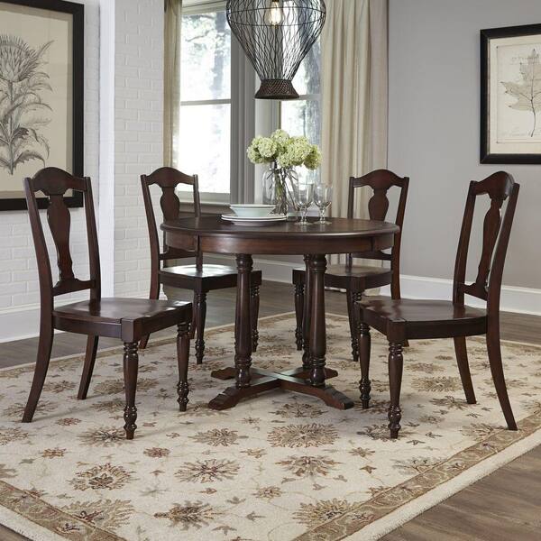 Home Styles Country Comfort 5-Piece Aged Bourbon Dining Set