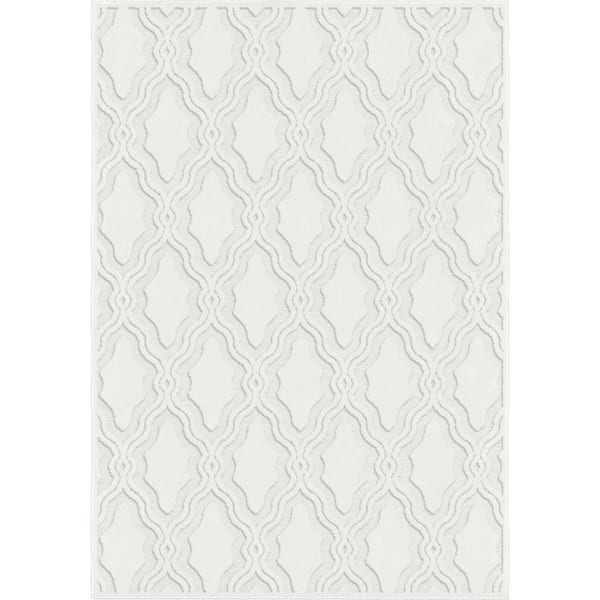 Cotton Blossom Off-White 8 ft. x 11 ft. Indoor/Outdoor Area Rug