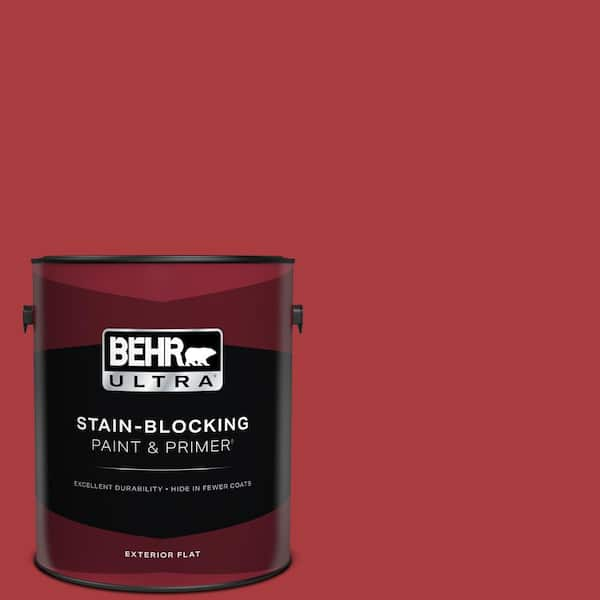 BEHR ULTRA 1 gal. #S-G-160 California Poppy Flat Exterior Paint & Primer