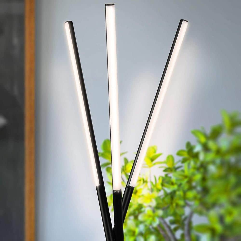 Modern Black 60" LED Tripod Floor Lamp with Energy Star