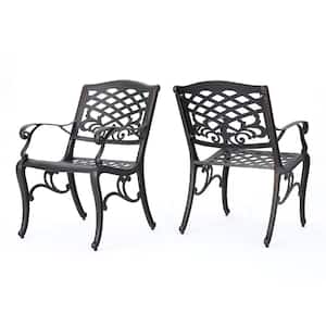 Copper Color Aluminium Outdoor Lounge Chair 35 in. 2-Chairs Included
