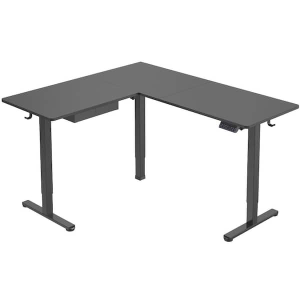 Large Height Adjustable Corner Sit-Stand 63 in Desk