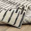 AVERLEY HOME Rayder Ivory/Black 10 ft. x 13 ft. Abstract Geometric Lines Polypropylene/Polyester Indoor Area Rug 742658