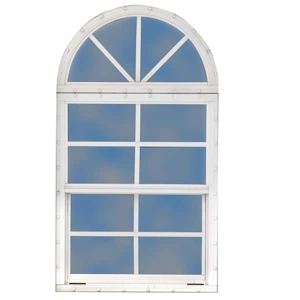Best Barns 18 in. x 24 in. Single Hung Aluminum Window with Sunburst