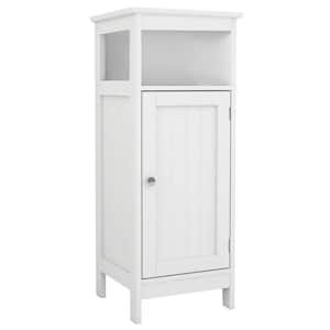 12.6 in. W x 11.8 in. D x 31.5 in. H Bathroom White Linen Cabinet