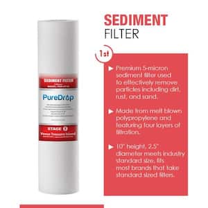 Standard 5-Stage 50 GPD Reverse Osmosis System 2-Year Replacement Filter Pack