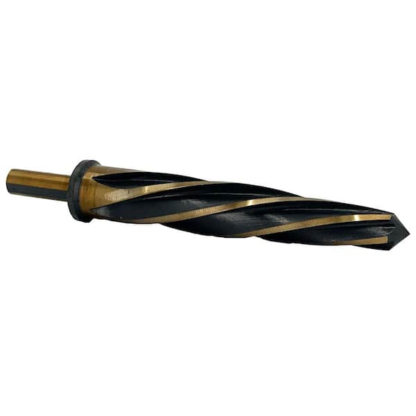 Drill America 1-1/16 in. High Speed Steel Black and Gold Bridge/Construction Reamer Bit with 1/2 in. Shank