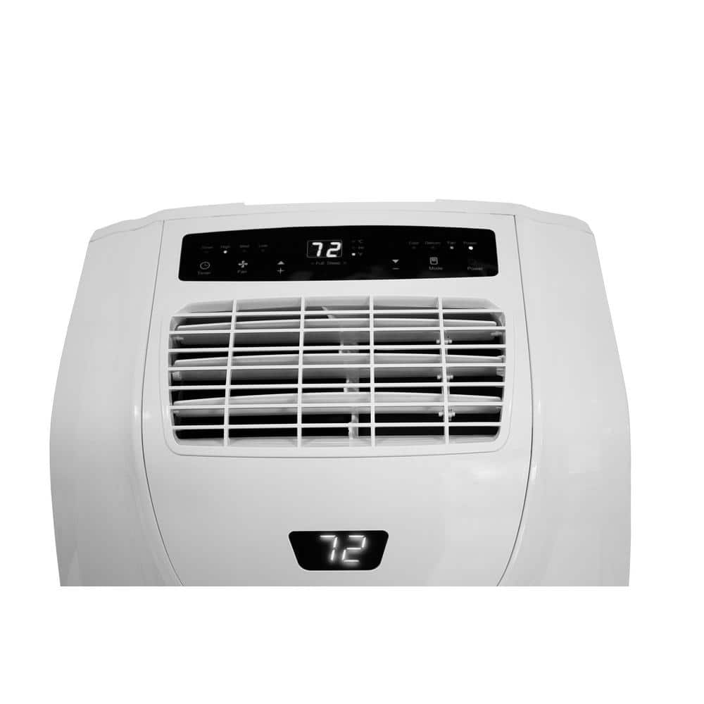 AireMax 8,000 BTU White Portable Air Conditioner with Heater and Remote