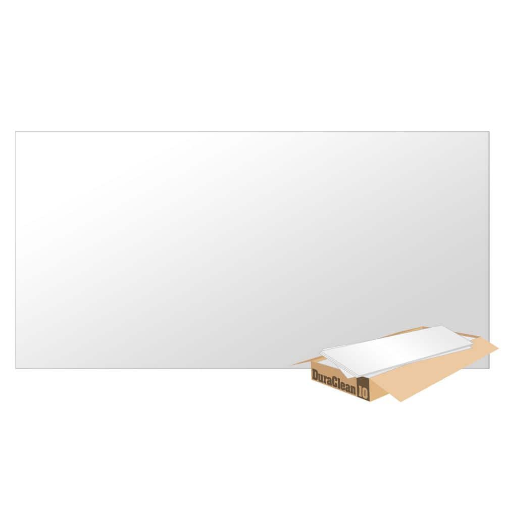 DuraClean Smooth White 2x4 Waterproof Vinyl Ceiling Tiles