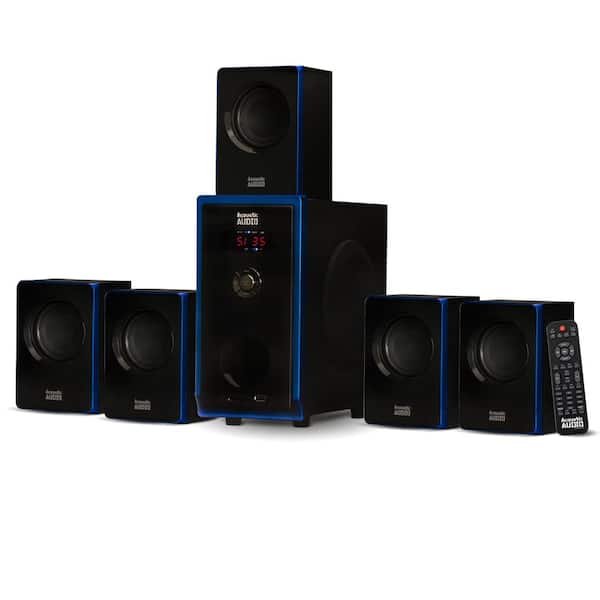 Acoustic Audio by Goldwood Bluetooth 5.1 Multimedia 6 Speaker Surround Sound Home Theater Speaker System