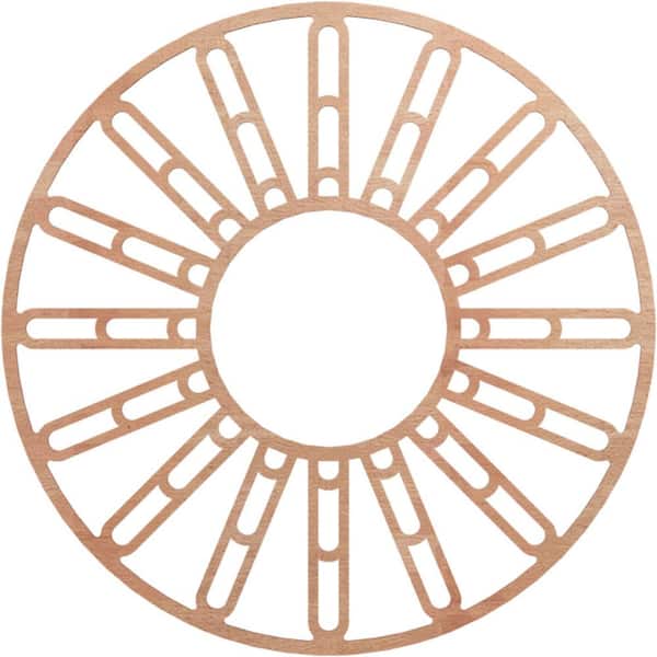 0.25 in. x 40 in. x 40 in. Wood Medallion Moulding