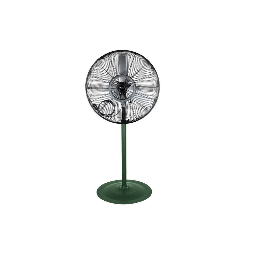 King Green and Black 24" Outdoor Oscillating Pedestal Fan