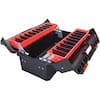 Big Red 19 in. Plastic Foldable Portable Tool Box with Storage