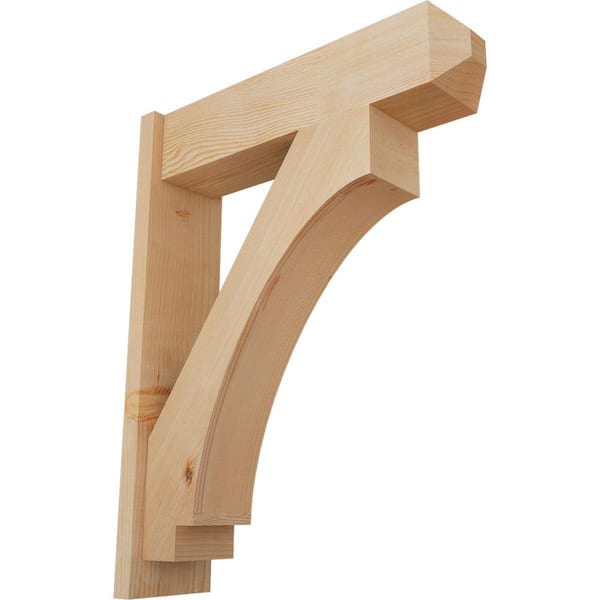 Ekena Millwork 8 in. x 36 in. x 28 in. Imperial Craftsman Smooth Douglas Fir Outlooker