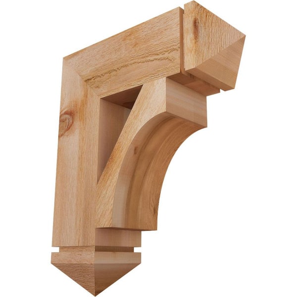 Ekena Millwork 6 in. x 24 in. x 20 in. Western Red Cedar Westlake Arts and Crafts Rough Sawn