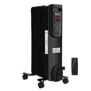 1500-Watt Electric Oil-Filled Radiant Space Heater with Wheels