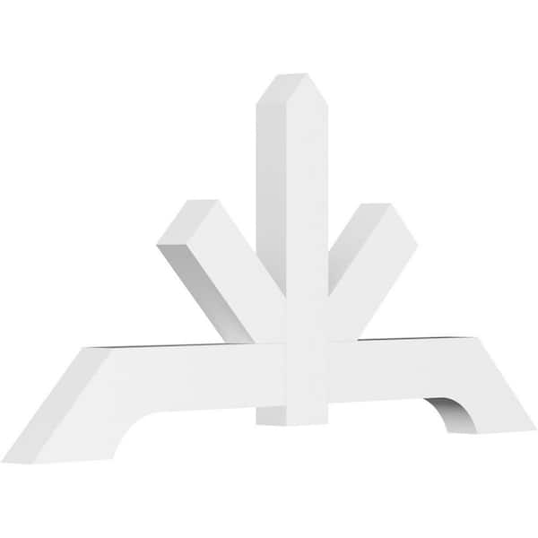 Ekena Millwork Vanguard 72 in. W x 36 in. H x 4 in. D Signature Polyurethane Bracket