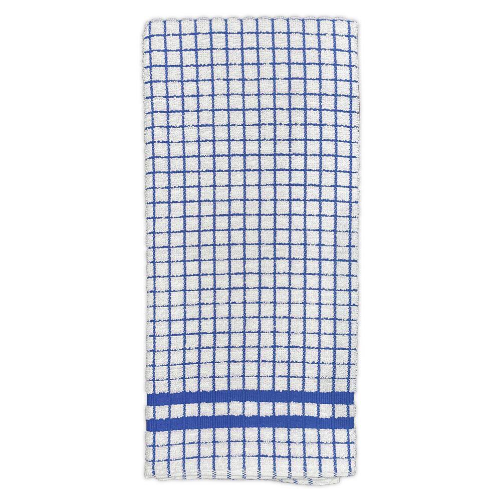 Hampton Blue and White Cotton Kitchen Towel Set, 8-Piece