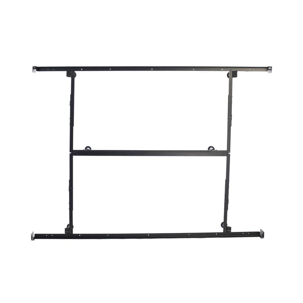 King Upholstered Metal Frame Bed with Headboard