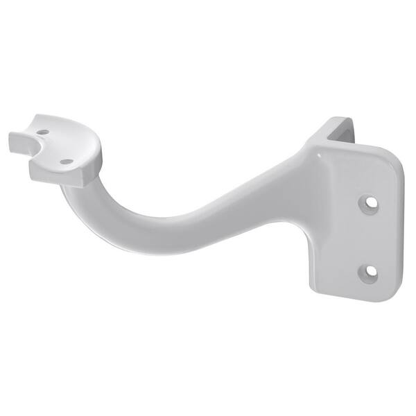 DeckoRail White ADA 6 in. Inside Corner Hand Rail Bracket 235964 The