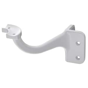 White ADA 6 in. Inside Corner Hand Rail Bracket