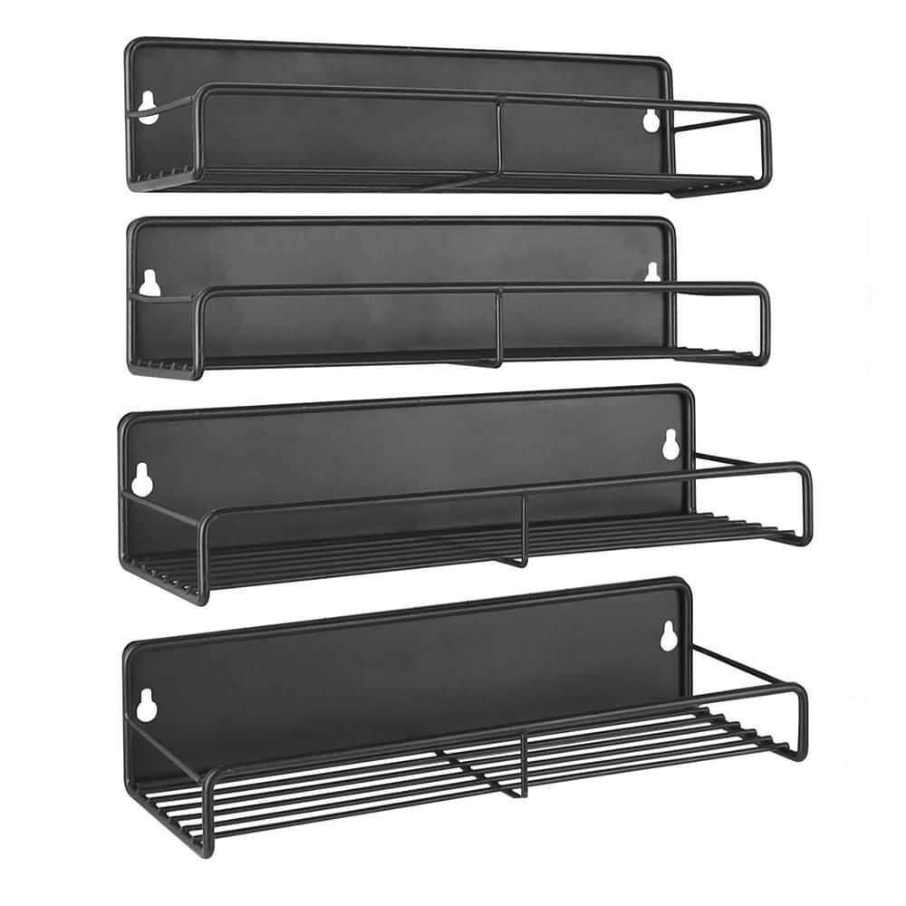 Tahanbath 4-Pack Strong Magnetic Spice Rack Organizer-Fridge/Microwave Storage Shelves Z-D0102HGA04G - The Home Depot